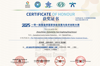 喜报！我校学子在2025一带一路暨金砖国家技能大赛国赛斩获双二等奖